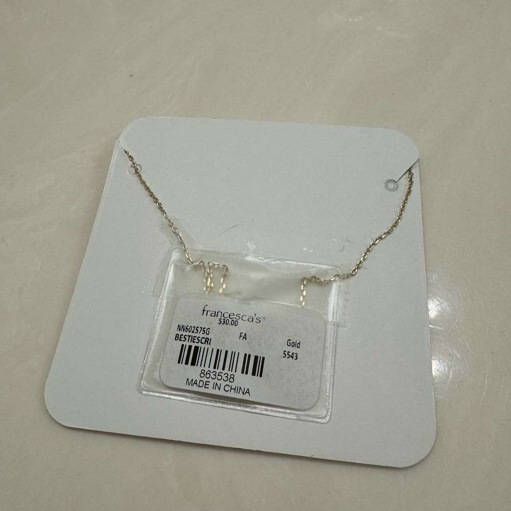Francesca’s 14K Gold Plated Bestie Necklace! - Picture 3 of 3